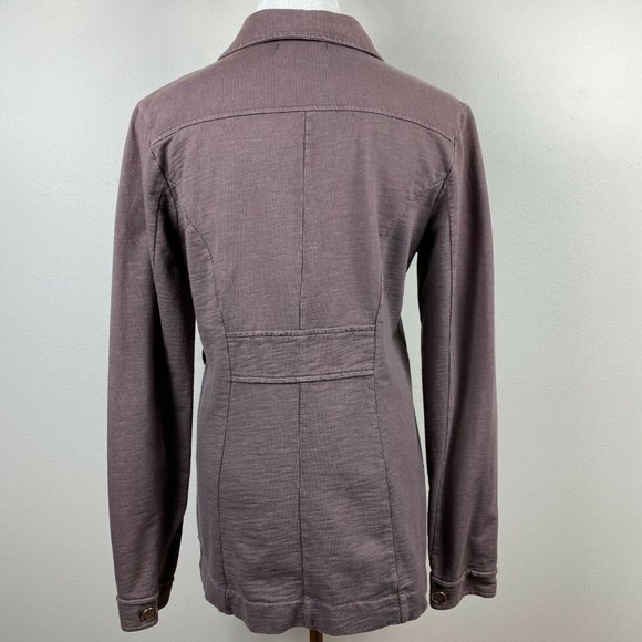 Fresh Produce Jacket XS Brown Button Up Pockets 100% Cotton Long Sleeve‎ - Picture 4 of 12